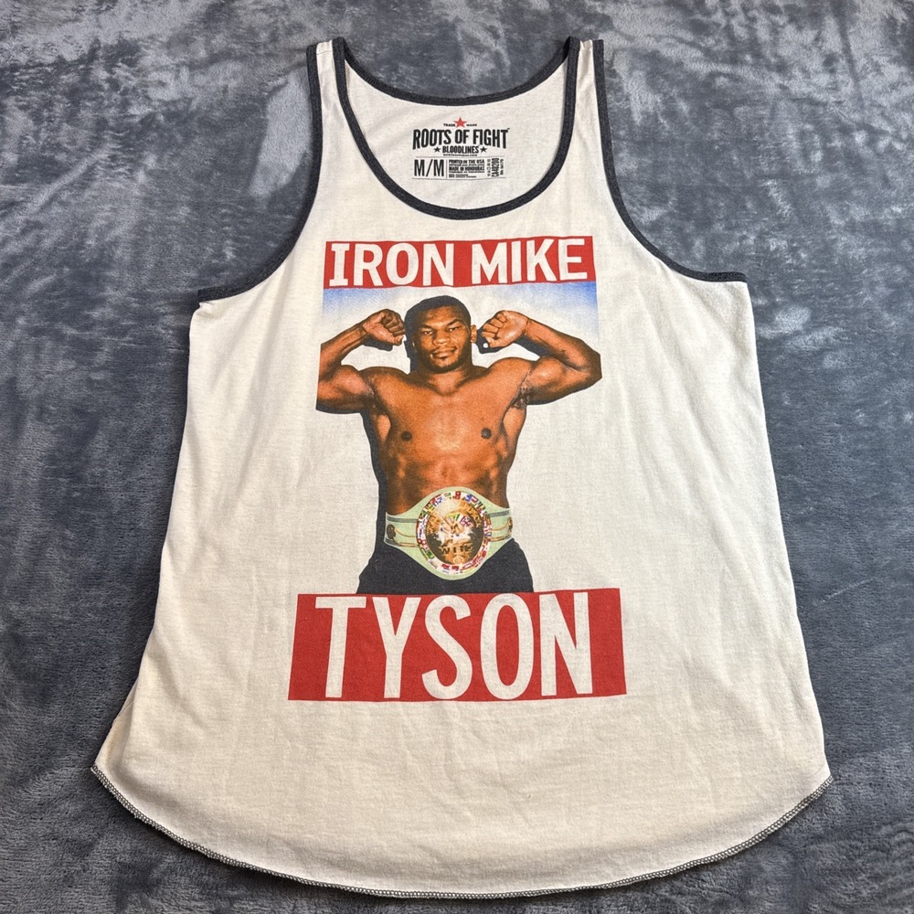 Roots of Fight Bloodlines Iron Mike Tyson Tank Top Beige Size Medium